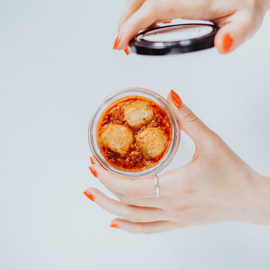 Puten Hackbällchen in Tomatensoße