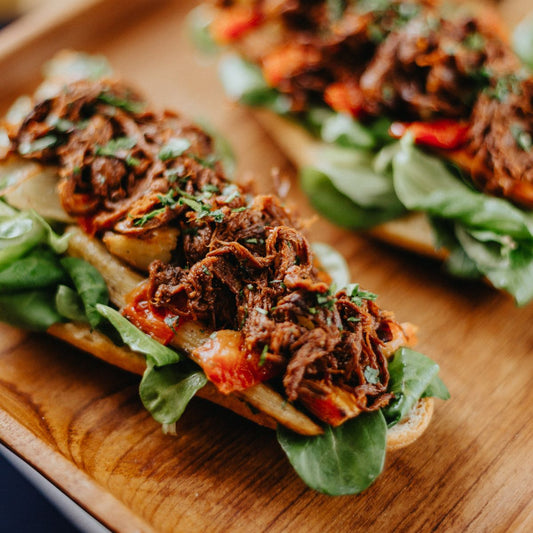 BBQ Beef Rindfleisch gerupft